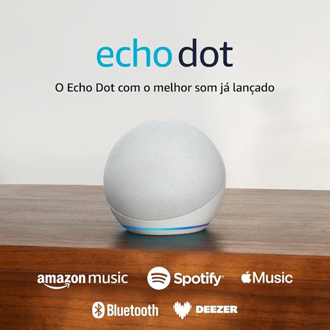 Echo Dot (Geração mais recente) | O Echo Dot com o melhor som já lançado | Cor Branca