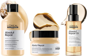L'Oréal Professionnel Óleo 10 em 1 Absolut Repair | Multi-benefícios para cabelos secos e danificados | Repara e Promove Brilho | Com Gold Quinoa e Proteínas