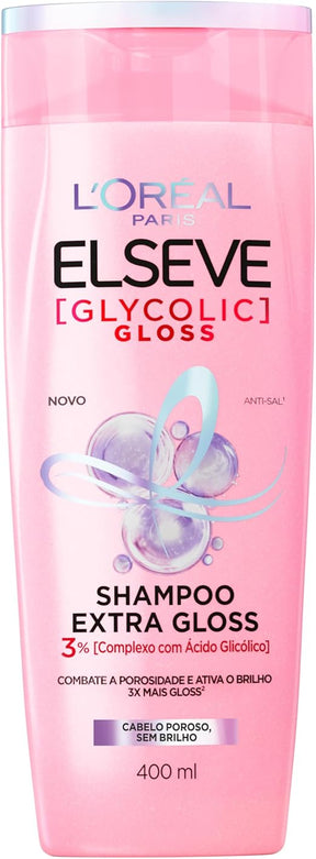 Elseve Haircare, Shampoo L'Oréal Paris Glycolic Gloss, 400ML