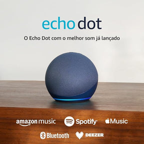Echo Dot (Geração mais recente) | O Echo Dot com o melhor som já lançado | Cor Azul