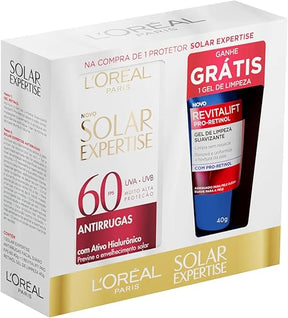 KIT SOLAR EXPERTISE FACIAL ANTIRRUGAS + GEL DE LIMPEZA RETINOL
