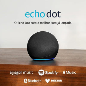 Echo Dot (Geração mais recente) | O Echo Dot com o melhor som já lançado | Cor Preta