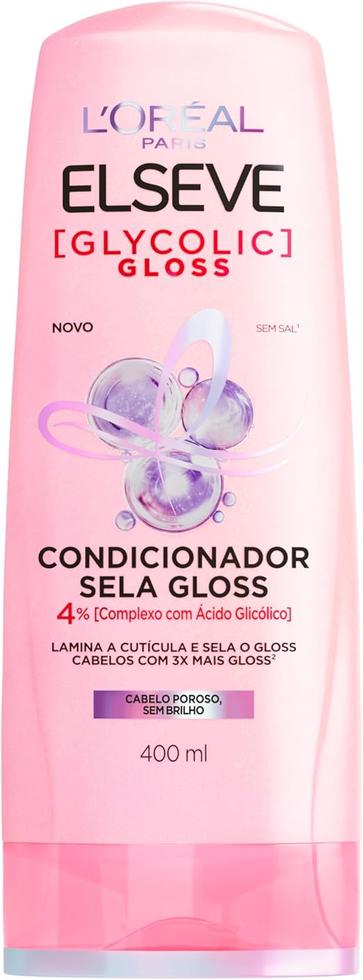 Condicionador L'Oréal Paris Elseve Glycolic Gloss 400ml