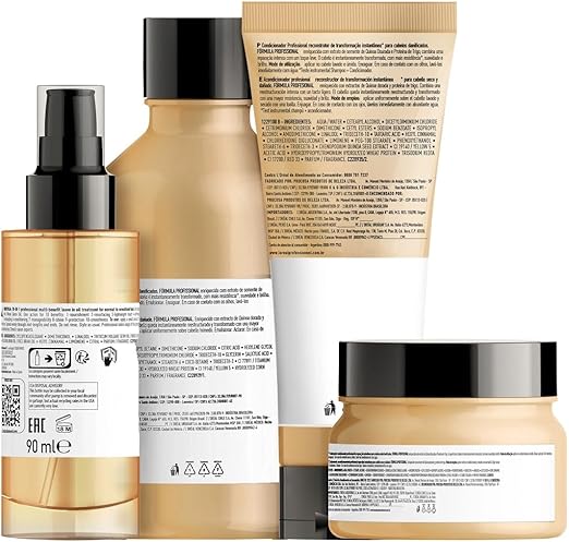Kit de Tratamento Completo Loreal Professionnel Absolut Repair Gold Quinoa + Protein Pequeno