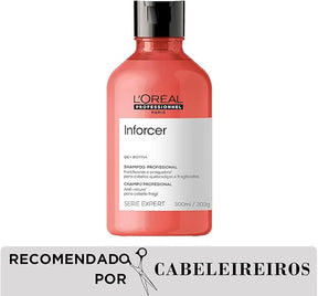 L'Oréal Professionnel Inforcer Shampoo Fortificante Antiqueda por Quebra, Crescimento Saudável Para Cabelos Frágeis e Quebradiços Com Biotina e Vitamina B6, 300ml
