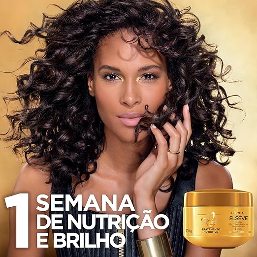 L’Oréal Paris Creme De Tratamento L'Oréal Paris Elseve Óleo Extraordinário Nutrição Intensa 300G-embalagem variável