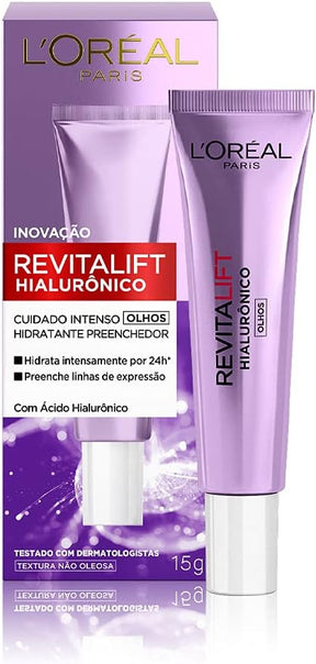 Creme para Olhos Anti-idade L'Oréal Paris Revitalift Hialurônico, 15g