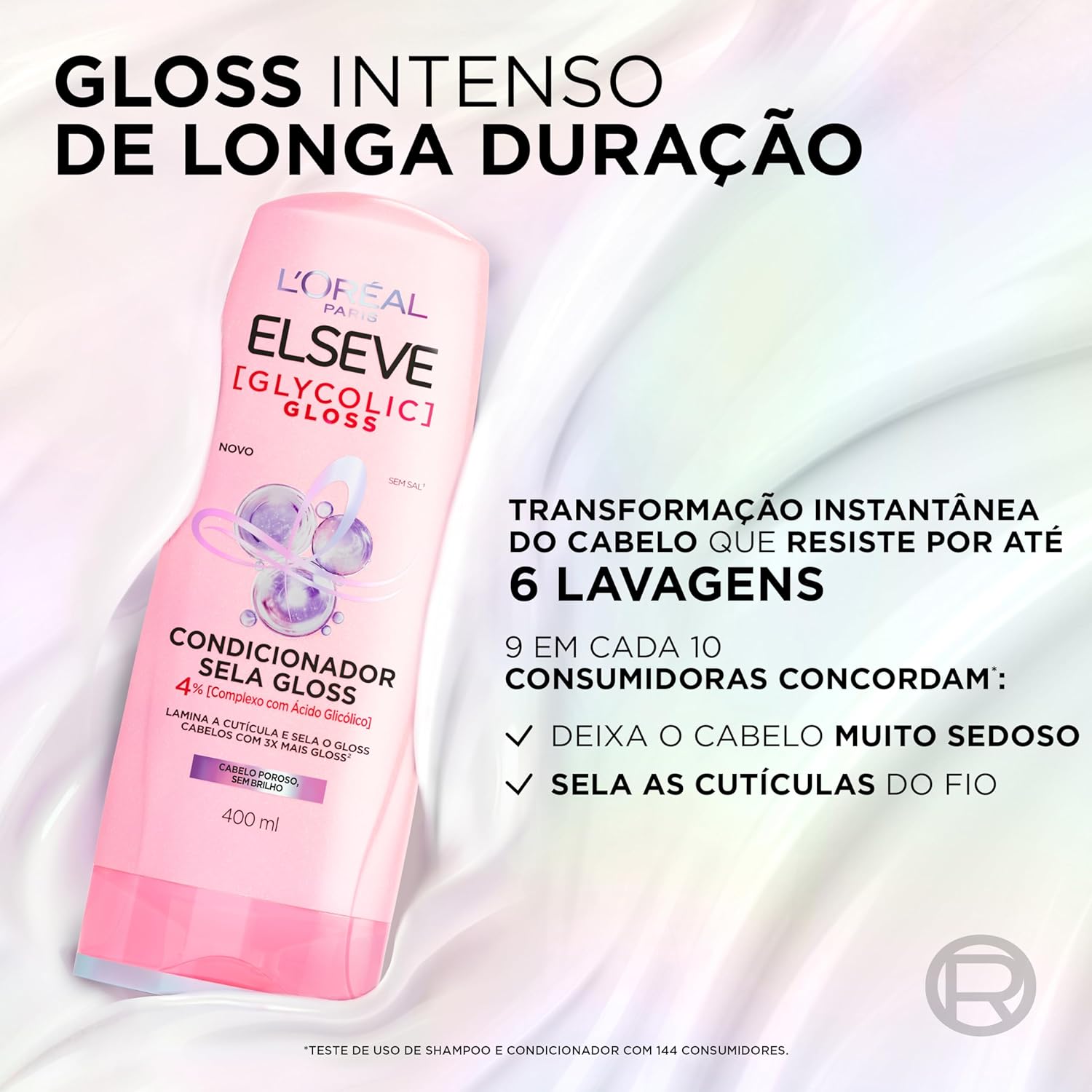 Condicionador L'Oréal Paris Elseve Glycolic Gloss 400ml