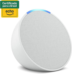 Echo Pop (Geração mais recente) | Smart speaker compacto com som envolvente e Alexa | Cor Branca
