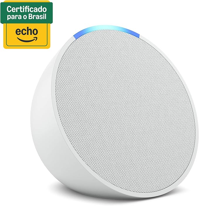 Echo Pop (Geração mais recente) | Smart speaker compacto com som envolvente e Alexa | Cor Branca