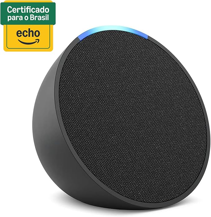 Echo Pop (Geração mais recente) | Smart speaker compacto com som envolvente e Alexa | Cor Preta