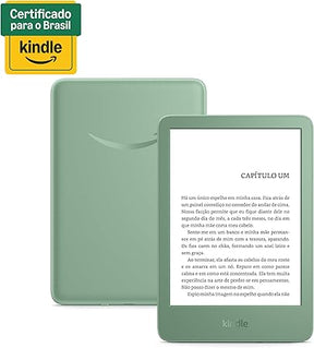 Kindle 16 GB (Geração mais recente) - Leve e compacto, com tela antirreflexo, trocas de página mais rápidas, luz frontal ajustável e bateria de longa duração - Cor Verde