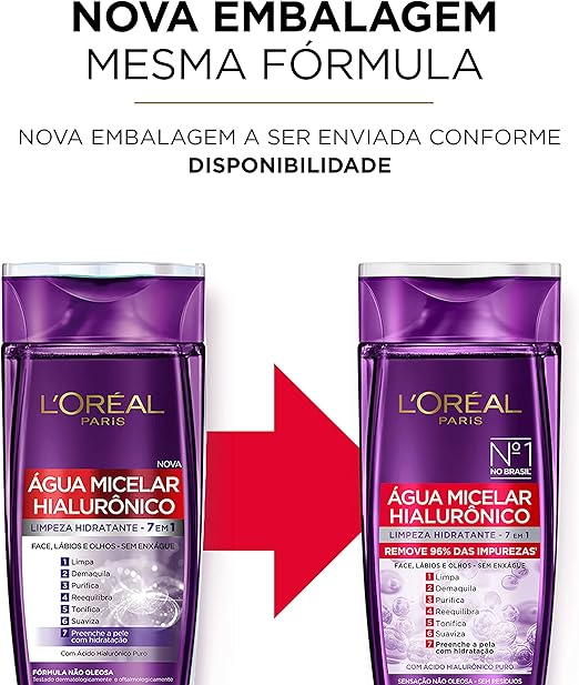 Sameriver L'Oréal Paris Hialurônico - Água Micelar 200Ml