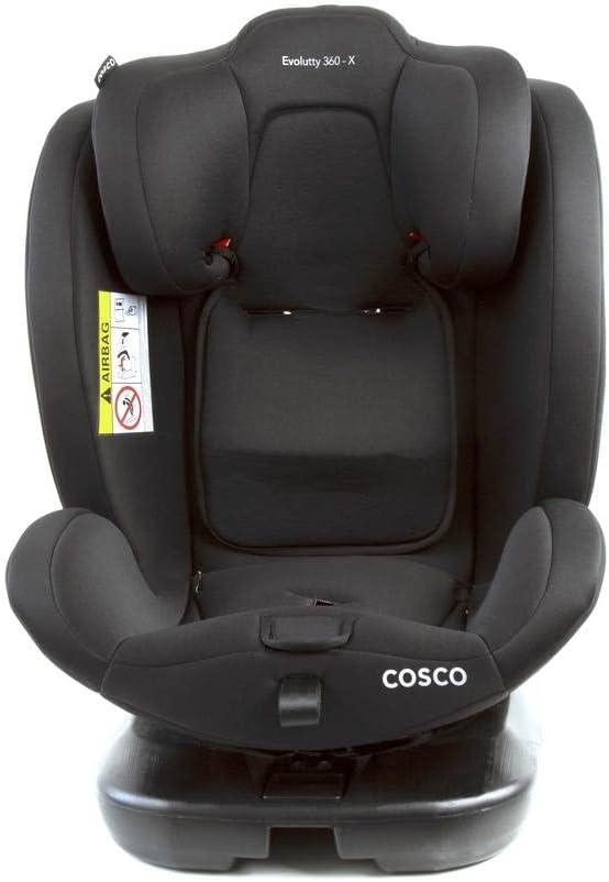 Cosco Kids, Cadeirinha Evolutty 360 X, 0 a 36kg, com Giro 360º e Isofix, Preto