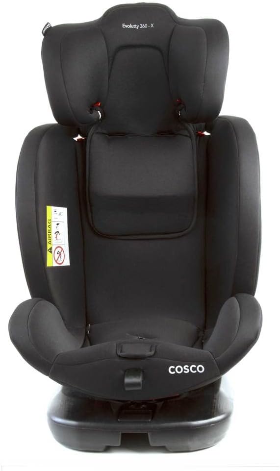 Cosco Kids, Cadeirinha Evolutty 360 X, 0 a 36kg, com Giro 360º e Isofix, Preto