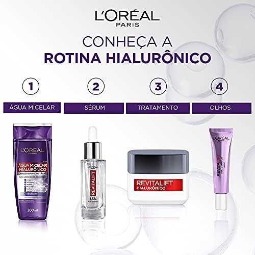 Creme Facial Anti-idade L'Oréal Paris Revitalift Hialurônico Noturno, 49g