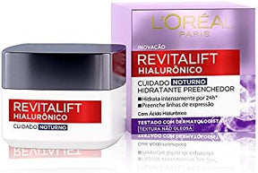 Creme Facial Anti-idade L'Oréal Paris Revitalift Hialurônico Noturno, 49g