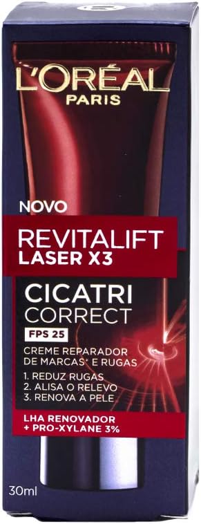 L'Oréal Paris Revitalift Laser X3 Cicatri Correct FPS25 - Creme Facial Anti-Idade 30ml