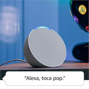 Echo Pop (Geração mais recente) | Smart speaker compacto com som envolvente e Alexa | Cor Preta
