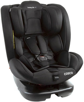 Cosco Kids, Cadeirinha Evolutty 360 X, 0 a 36kg, com Giro 360º e Isofix, Preto