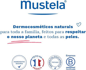 Mustela Gel Lavante Suave 500ml - Sabonete Líquido Corpo e Cabelo Infantil - 93% de Ingredientes de Origem Natural - Seguro Desde o Nascimento