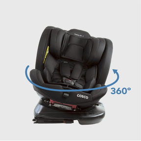 Cosco Kids, Cadeirinha Evolutty 360 X, 0 a 36kg, com Giro 360º e Isofix, Preto