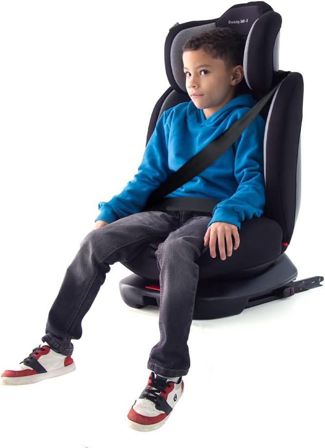 Cosco Kids, Cadeirinha Evolutty 360 X, 0 a 36kg, com Giro 360º e Isofix, Preto