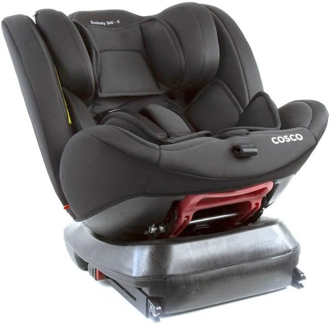 Cosco Kids, Cadeirinha Evolutty 360 X, 0 a 36kg, com Giro 360º e Isofix, Preto