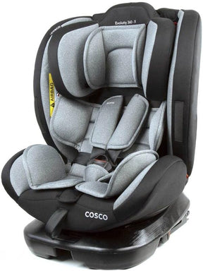 Cosco Kids, Cadeirinha Evolutty 360 X, 0 a 36kg, com Giro 360º e Isofix, Preto