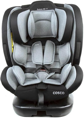 Cosco Kids, Cadeirinha Evolutty 360 X, 0 a 36kg, com Giro 360º e Isofix, Preto