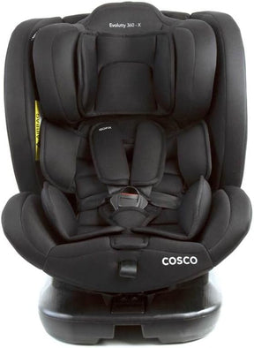 Cosco Kids, Cadeirinha Evolutty 360 X, 0 a 36kg, com Giro 360º e Isofix, Preto