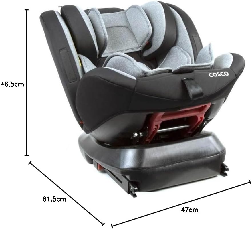 Cosco Kids, Cadeirinha Evolutty 360 X, 0 a 36kg, com Giro 360º e Isofix, Preto