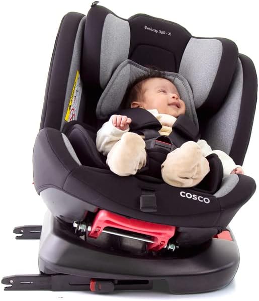 Cosco Kids, Cadeirinha Evolutty 360 X, 0 a 36kg, com Giro 360º e Isofix, Preto