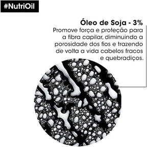 L'Oréal Professionnel NutriOil Máscara de Tratamento para Nutrição Intensa, Ideal para Cabelos Secos e Sem Brilho, com Óleo de Soja, 250g