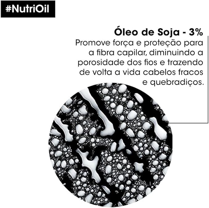 L'Oréal Professionnel NutriOil Máscara de Tratamento para Nutrição Intensa, Ideal para Cabelos Secos e Sem Brilho, com Óleo de Soja, 250g