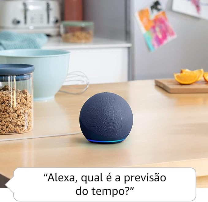 Echo Dot (Geração mais recente) | O Echo Dot com o melhor som já lançado | Cor Azul