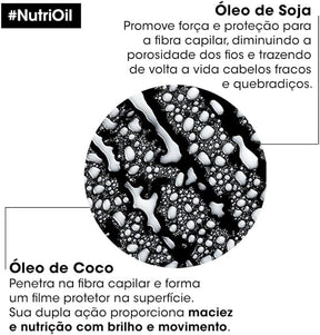 L'Oréal Professionnel Condicionador NutriOil para nutrição e brilho, enriquecido com óleo de coco, com textura leve e para todos os tipos de cabelo, 200ml