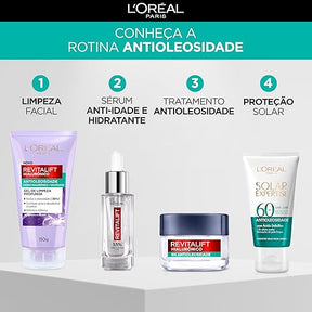 L'Oréal Paris Solar Expertise Protetor Solar Facial Antioleosidade FPS60 Efeito Matte com Ácido Salicílico, Alta Proteção de Amplo Espectro, Sem Cor, 40g
