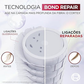 L'Oréal Paris Elseve Bond Repair Condicionador Reparação Molecular com Ácido Cítrico, Sela Cutículas e Reconstrói Ligações, Devolve Força, Brilho e Maciez aos Cabelos Danificados, 200ml