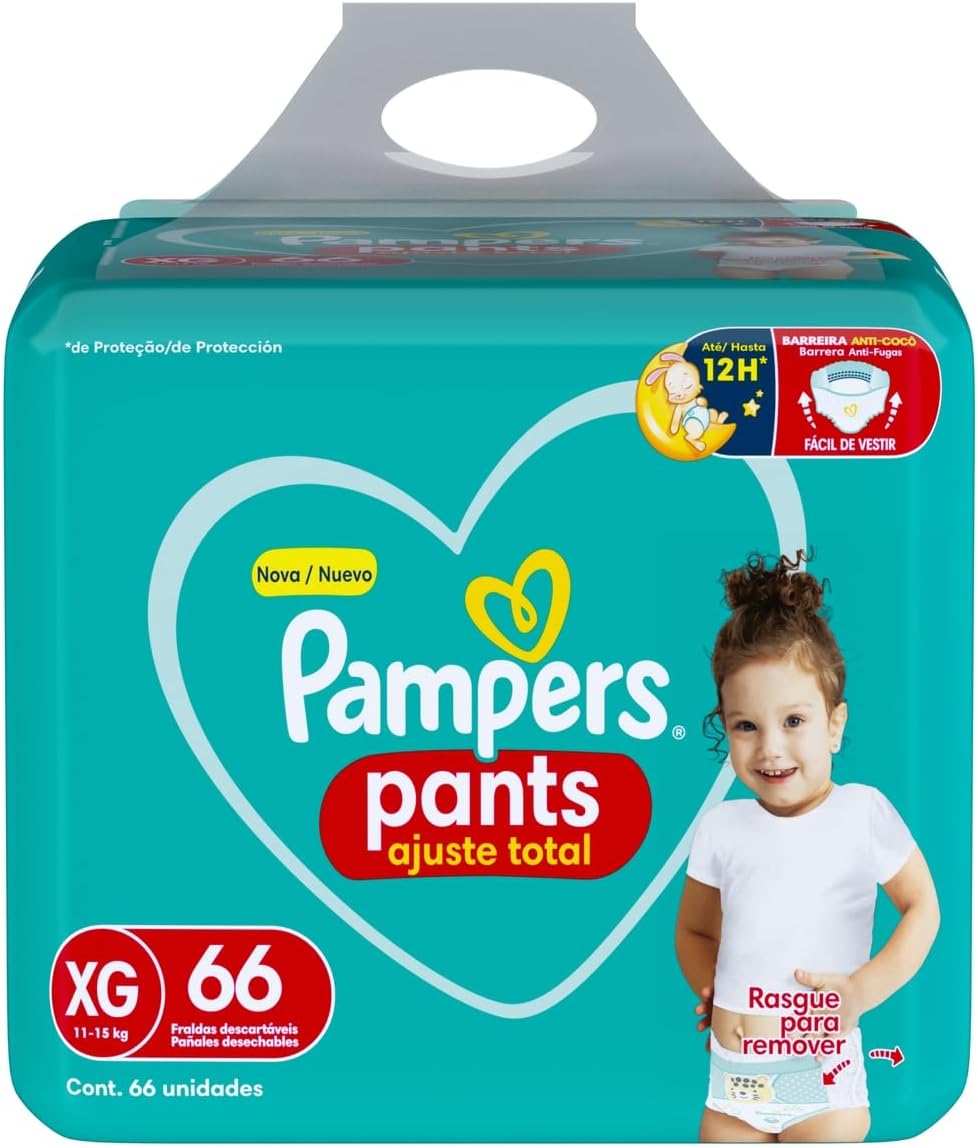 Fralda Pampers Pants Ajuste Total G - 144 fraldas
