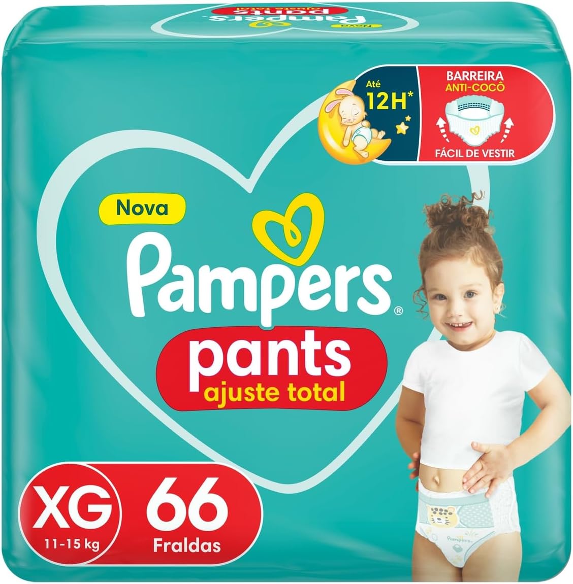 Fralda Pampers Pants Ajuste Total G - 144 fraldas