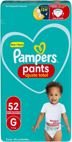 Fralda Pampers Pants Ajuste Total G - 144 fraldas