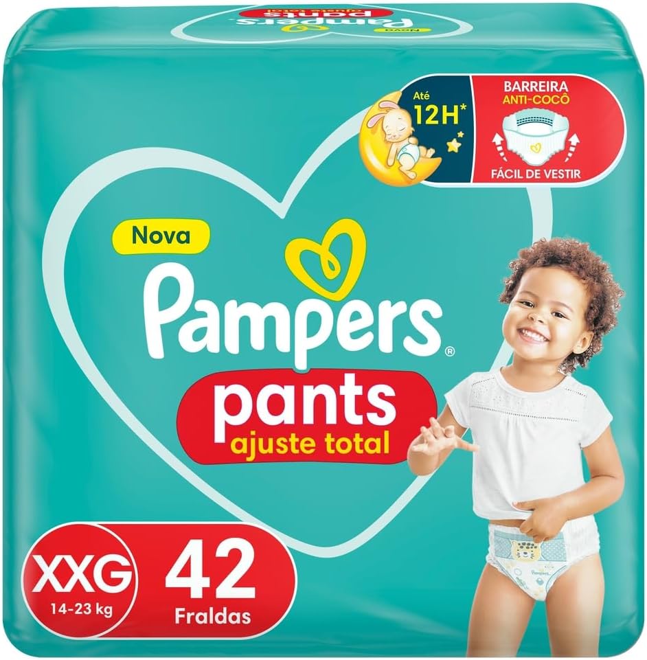 Fralda Pampers Pants Ajuste Total G - 144 fraldas