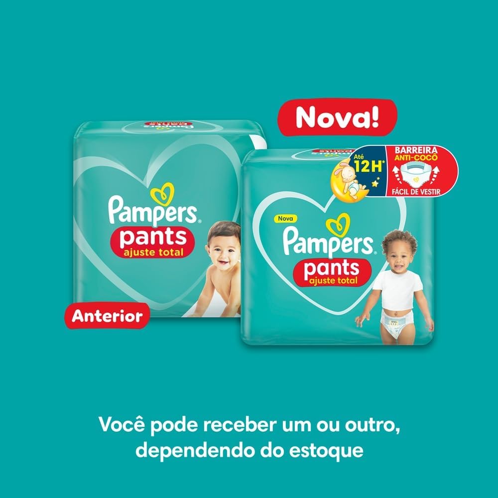 Fralda Pampers Pants Ajuste Total G - 144 fraldas