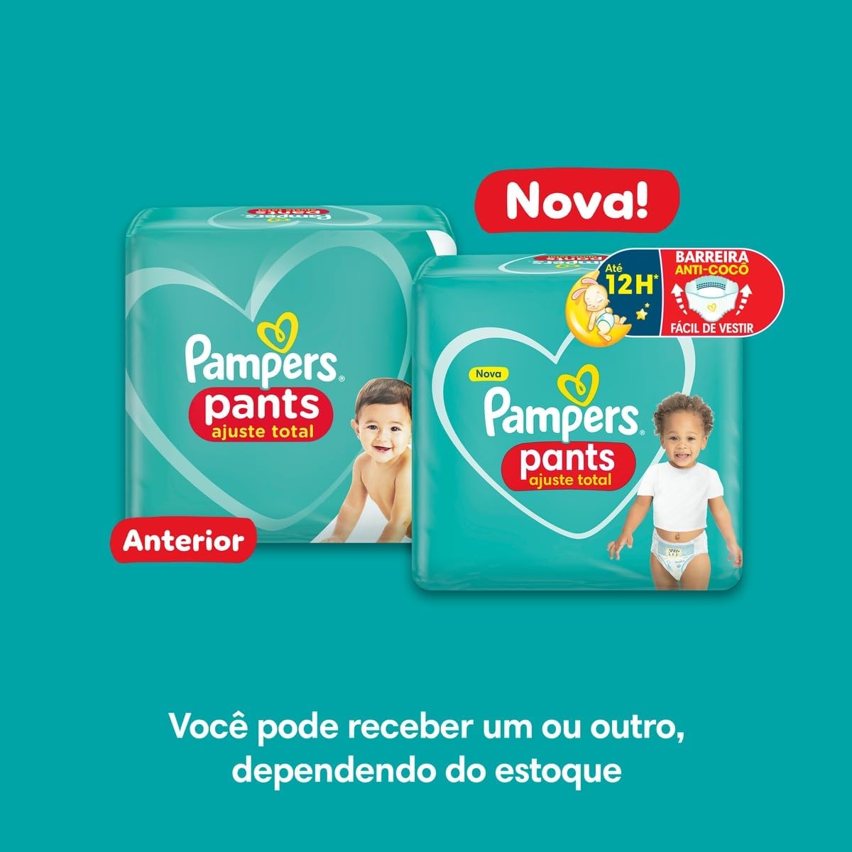 Fralda Pampers Pants Ajuste Total G - 144 fraldas