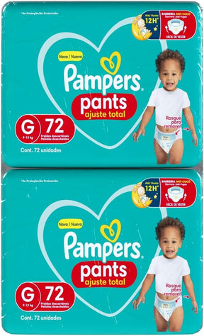 Fralda Pampers Pants Ajuste Total G - 144 fraldas