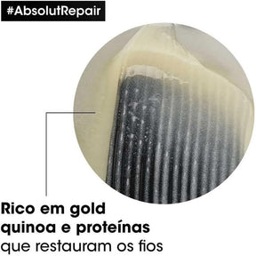 Kit Shampoo e Condicionador Loreal Professionnel Absolut Repair Gold Quinoa + Protein Pequeno