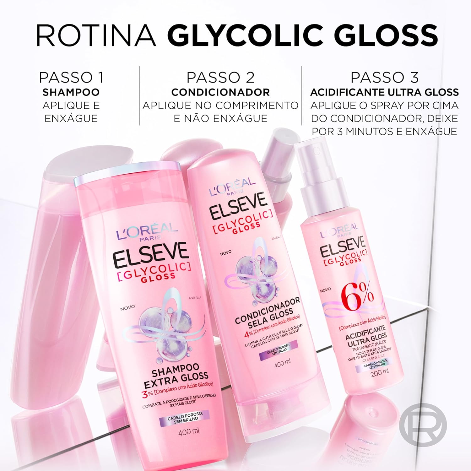 Condicionador L'Oréal Paris Elseve Glycolic Gloss 400ml