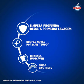 Brilhante Limpeza Total - Lava Roupas Líquido 3L