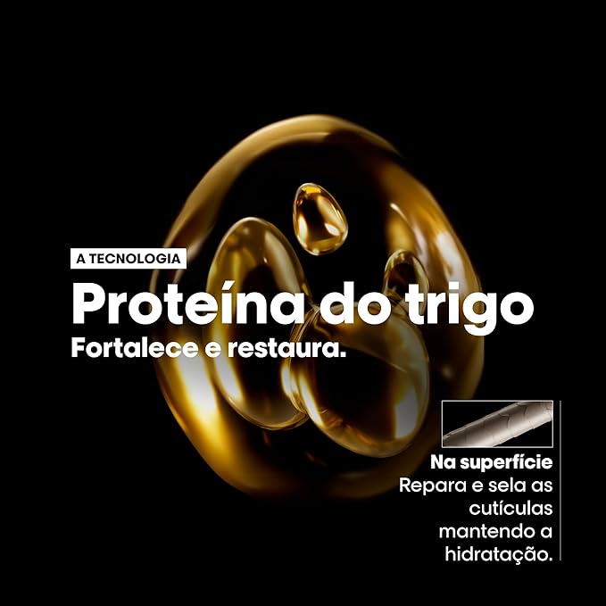 L'Oréal Professionnel Óleo 10 em 1 Absolut Repair | Multi-benefícios para cabelos secos e danificados | Repara e Promove Brilho | Com Gold Quinoa e Proteínas